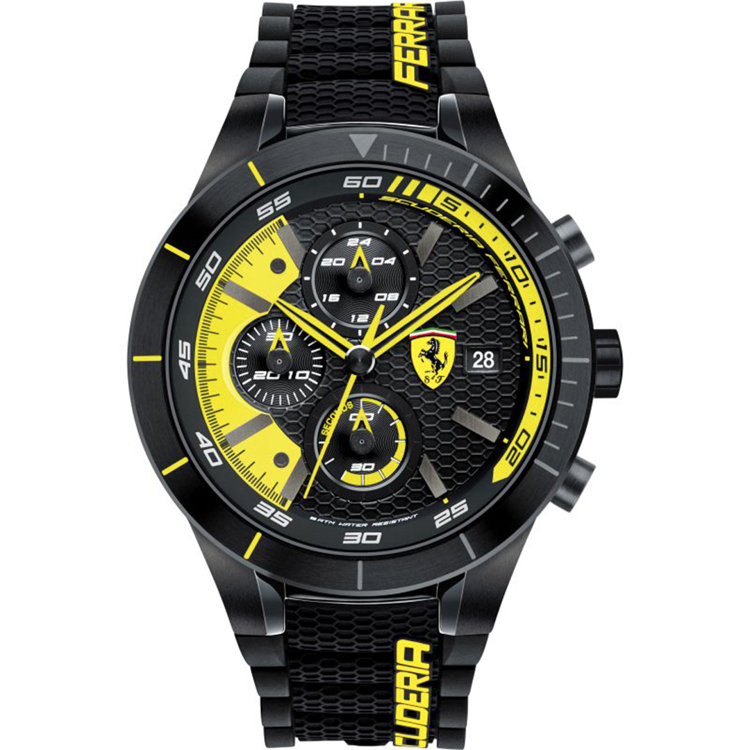 Men’s Scuderia Ferrari F1 Rev Evo Black chronograph watch 46mm 830261