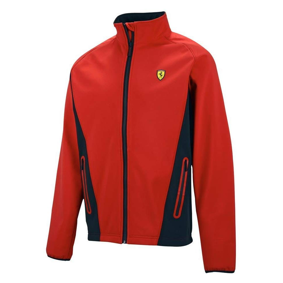 Ferrari softshell fleece jacket mens red - MJ MONACO