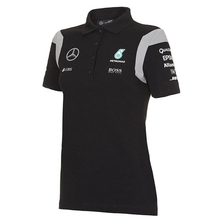 Mercedes Driver Polo Shirt Ladies black - MJ MONACO
