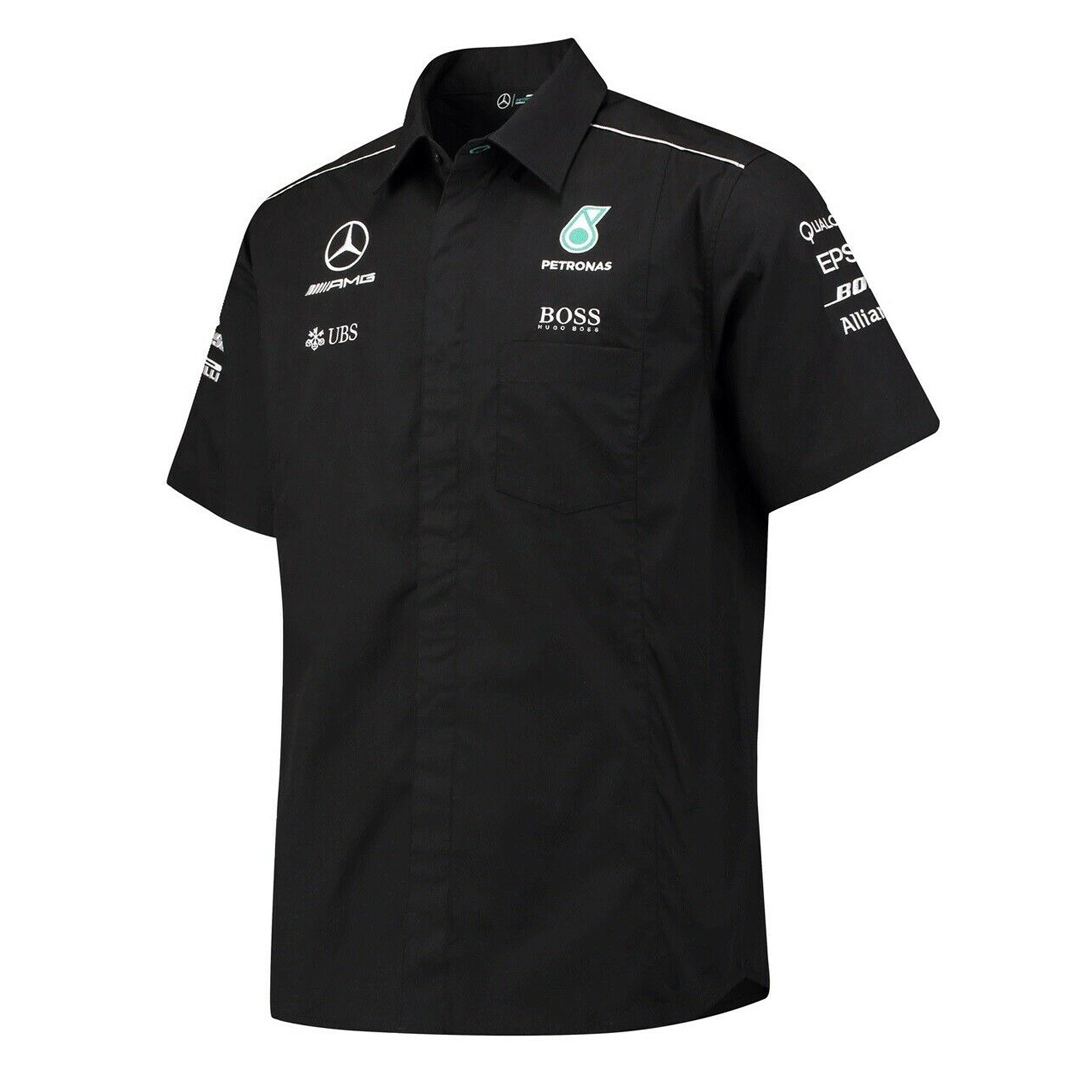 Mercedes team shirt mens black - MJ MONACO