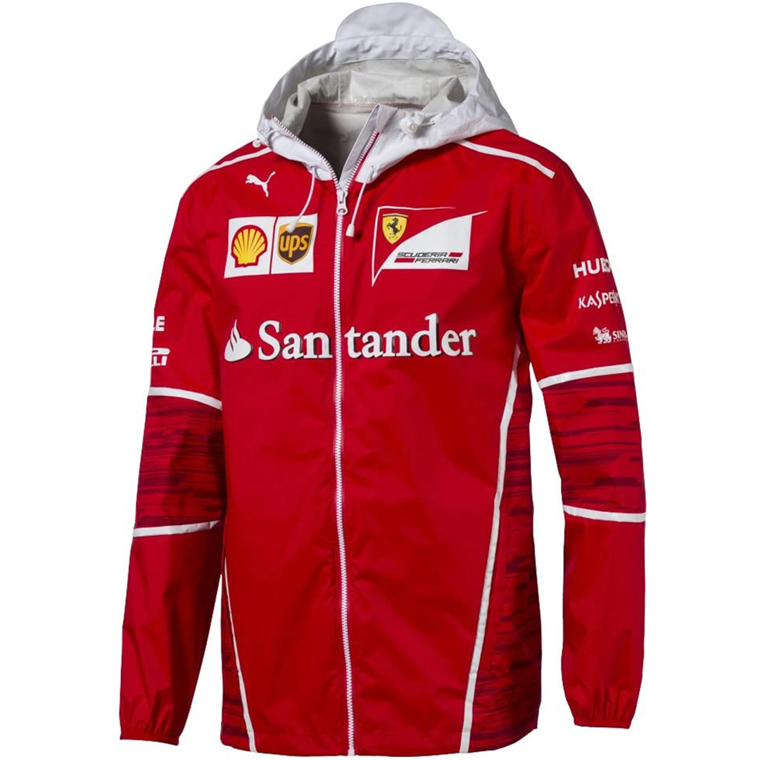 Ferrari team jacket mens red/white - MJ MONACO