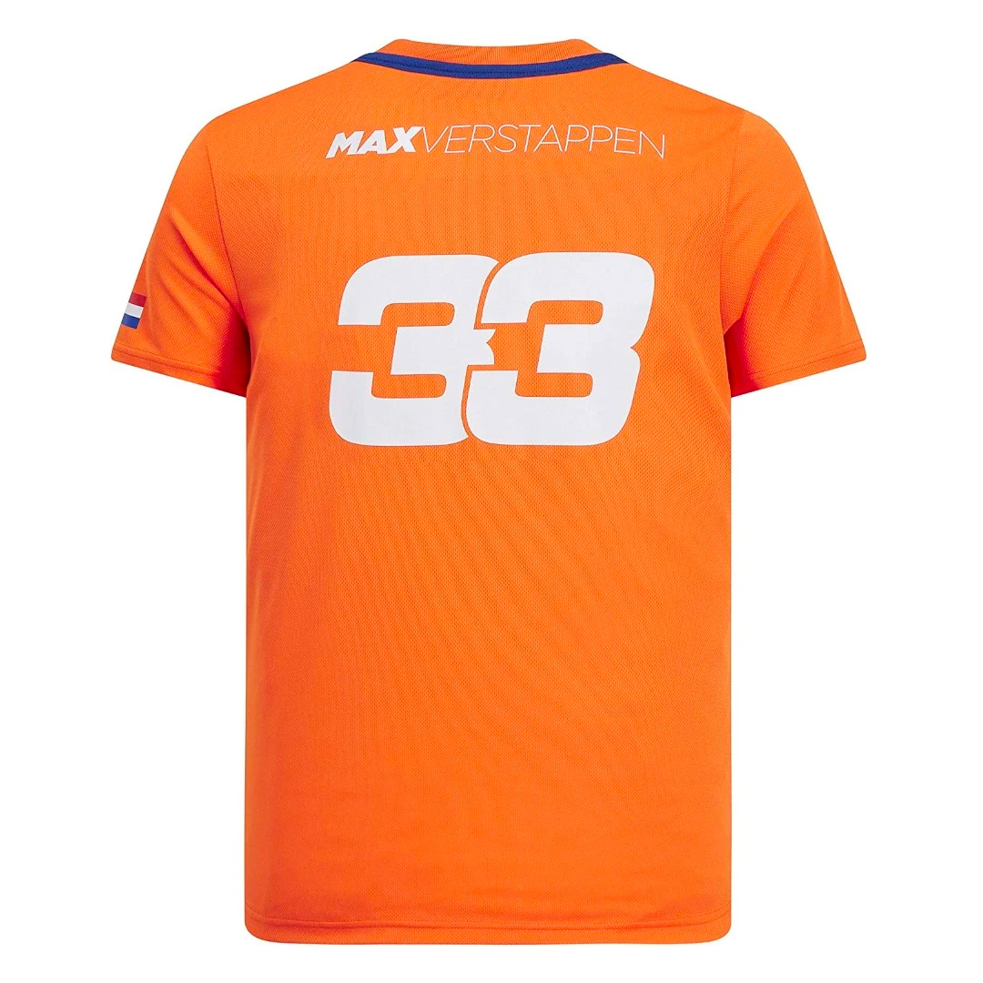 Red Bull Mens Max Verstappen 33 t shirt orange - MJ MONACO